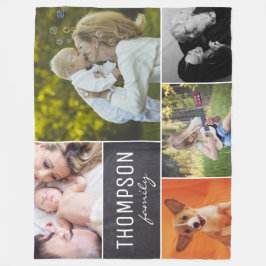 Personalisierte FotoCollage Fleecedecke