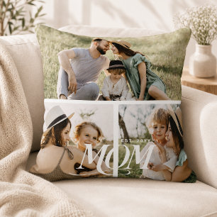 Personalisierte Fotocollage für Mama Kissen