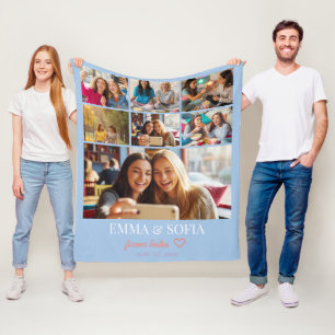 Personalisierte Fotocollage Geburtstags-Wurfdecke Fleecedecke