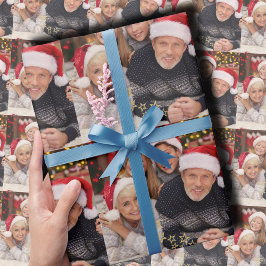 Personalisierte Fotocollage Geschenkpapier