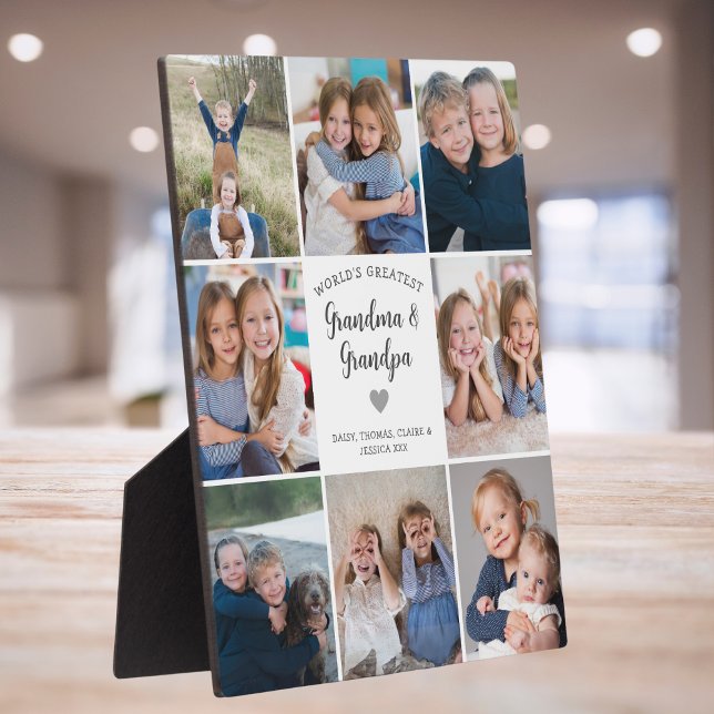 Personalisierte FotoCollage Großeltern Moderne Fotoplatte (Von Creator hochgeladen)
