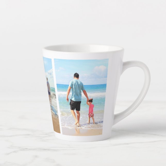 Personalisierte Fotocollage-Latte-Mug-Geschenke Milchtasse (Rechts)