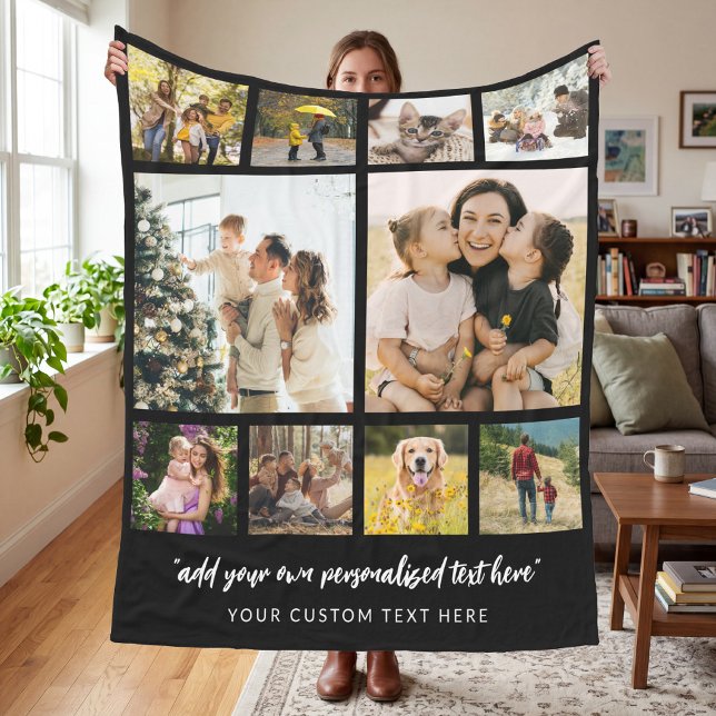 Personalisierte Fotocollage mit 10 Fotos Fleecedecke (Von Creator hochgeladen)