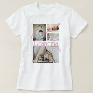 Personalisierte FotoCollage mit Herz T-Shirt