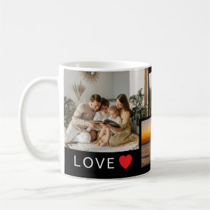 Personalisierte Fotocollage mit herzlicher Botscha Kaffeetasse