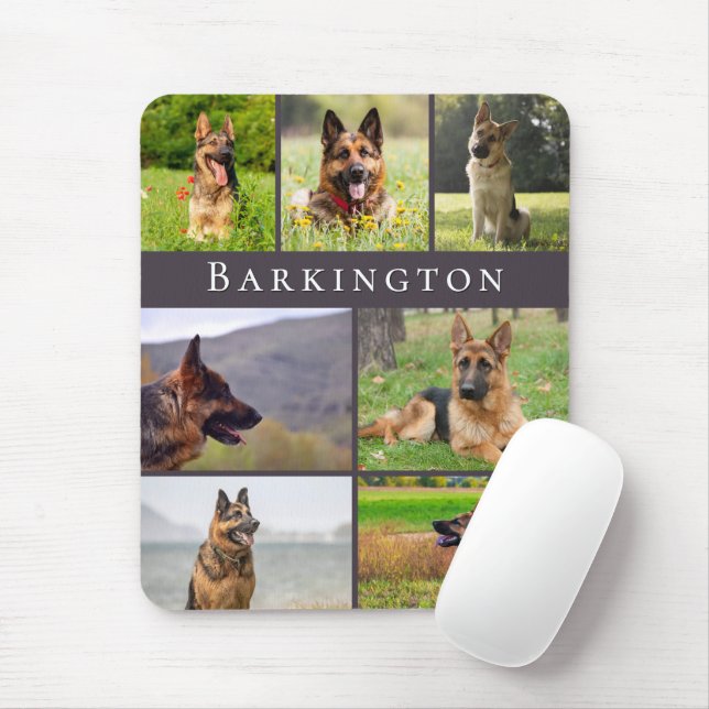 Personalisierte Fotocollage mit Hund Mousepad (Mit Mouse)
