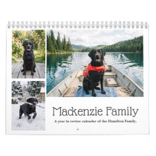 Personalisierte Fotocollage Monat für Monat Kalender