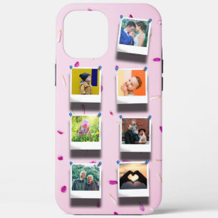 Personalisierte Fotocollage Pink Girly Petals 7 Case-Mate iPhone Hülle