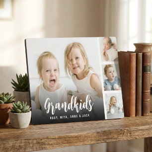 Personalisierte Fotocollage-Plakette für Enkelkind Fotoplatte