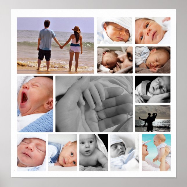 Personalisierte FotoCollage Poster (Vorne)