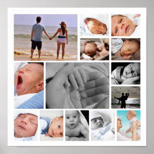 Personalisierte FotoCollage Poster