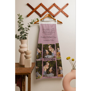 Personalisierte Fotocollage   Text - Küchenschürze Schürze