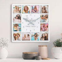 Personalisierte FotoCollage White Silver Friendshi