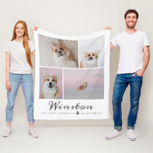 Personalisierte Fotocollage zur Erinnerung an Haus Fleecedecke