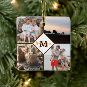 Personalisierte Fotoerinnerung Keramikornament