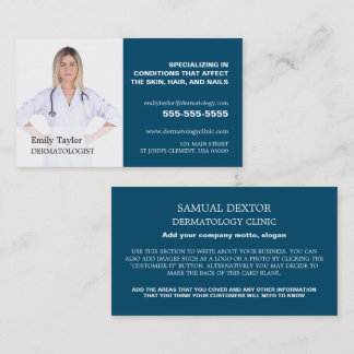 Personalisierte Fotografie, Dermatologe Dermatolog Visitenkarte
