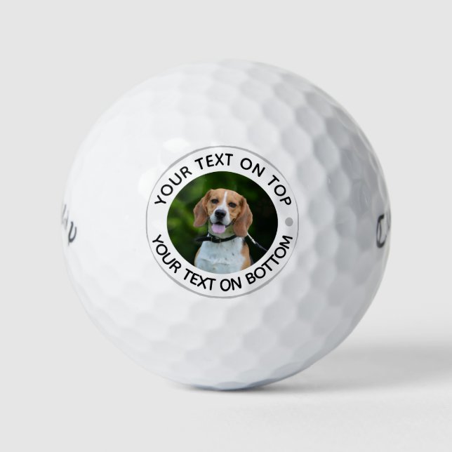 Personalisierte Fotografie Dog Golf Balls Golfball (Vorderseite)