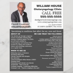 Personalisierte Fotografie, Otolaryngologin Flyer