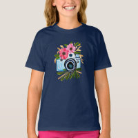 Personalisierte Fotografie Vintag Camera-Blume