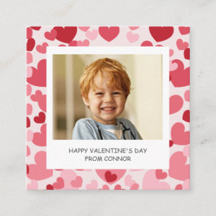 Personalisierte Fotokarte zum Valentinstag für die Begleitkarte