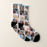Personalisierte Fotolack-Socken Socken<br><div class="desc">Personalisierte,  alles bedruckte Socken mit 11 Fotos,  die Sie durch Ihre eigenen ersetzen können,  ein unvergessliches Geschenk für Familie und Freunde!</div>