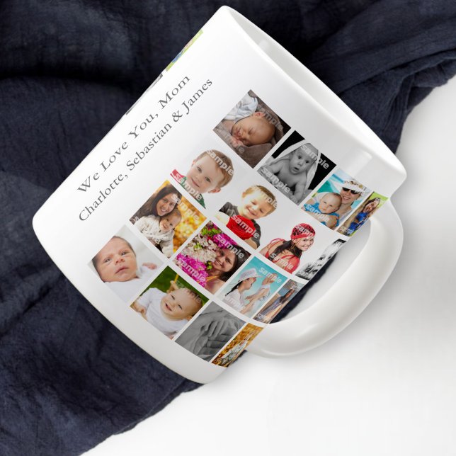 Personalisierte Fotolage Jumbo-Tasse (Von Creator hochgeladen)