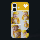 Personalisierte Fotomaterial mit Herz iPhone 16 Hülle<br><div class="desc">Machen Sie ein Personalisiertes Foto-Sake-Handy-Gehäuse mit Liebe Herzstück Detail aus Ricaso - fügen Sie Ihre eigenen Fotos - Foto Collage Keepake Geschenke für viele Stile zur Verfügung - wählen Sie Ihre Option im Drop-Down-Menü</div>