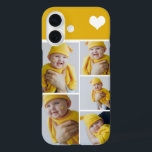 Personalisierte Fotomaterial mit Herz iPhone 16 Hülle<br><div class="desc">Machen Sie ein Personalisiertes Foto-Sake-Handy-Gehäuse mit Liebe Herzstück Detail aus Ricaso - fügen Sie Ihre eigenen Fotos - Foto Collage Keepake Geschenke für viele Stile zur Verfügung - wählen Sie Ihre Option im Drop-Down-Menü</div>