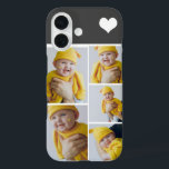 Personalisierte Fotomaterial mit Herz iPhone 16 Hülle<br><div class="desc">Machen Sie ein Personalisiertes Foto-Sake-Handy-Gehäuse mit Liebe Herzstück Detail aus Ricaso - fügen Sie Ihre eigenen Fotos - Foto Collage Keepake Geschenke für viele Stile zur Verfügung - wählen Sie Ihre Option im Drop-Down-Menü</div>