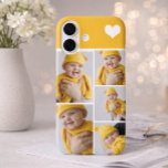 Personalisierte Fotomaterial mit Herz iPhone 16 Hülle<br><div class="desc">Machen Sie ein Personalisiertes Foto-Sake-Handy-Gehäuse mit Liebe Herzstück Detail aus Ricaso - fügen Sie Ihre eigenen Fotos - Foto Collage Keepake Geschenke für viele Stile zur Verfügung - wählen Sie Ihre Option im Drop-Down-Menü</div>