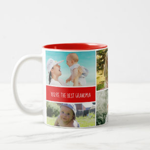 Personalisierte Fotomaterial zweifarbig Zweifarbige Tasse