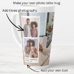 Personalisierte Fotos und Text Milchtasse<br><div class="desc">Personalisierte Fotos und Text - Foto Keepake Latte Tasse von Ricaso - fügen Sie Ihre eigenen Fotos und Text - Foto Keepsée Geschenke</div>