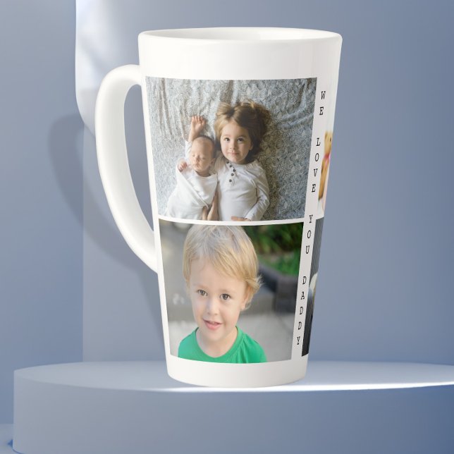 Personalisierte Fotos und Text Wir Liebe Sie Papa Milchtasse (Von Creator hochgeladen)
