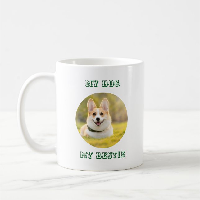Personalisierte Fotovorlage für meinen Hund - Mein Kaffeetasse (Links)