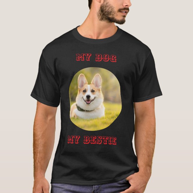 Personalisierte Fotovorlage für meinen Hund - Mein T-Shirt (Vorderseite)