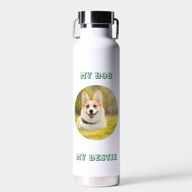 Personalisierte Fotovorlage für meinen Hund - Mein Trinkflasche (Vorne)
