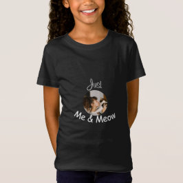 Personalisierte Fotovorlage "Just Me and Meow" - T-Shirt