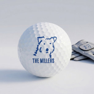 Personalisierte Fox Terrier Hunde Golfbälle