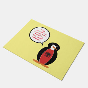 Personalisierte Fr. Pinguin Albanien Fußmatte