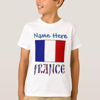 Personalisierte Frankreich-Flagge Heritage Jungen-