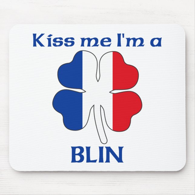 Personalisierte Franzosen küssen mich, den ich Mousepad (Vorne)