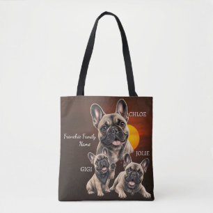 Personalisierte Französische Bulldogge Familiennam