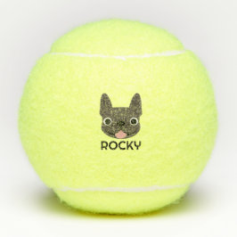 Personalisierte Französische Bulldogge Tennisbälle