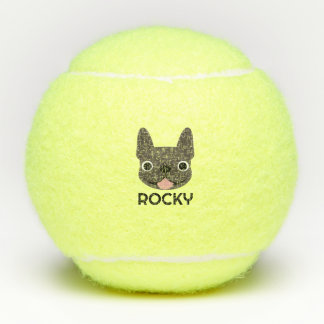 Personalisierte Französische Bulldogge Tennisbälle