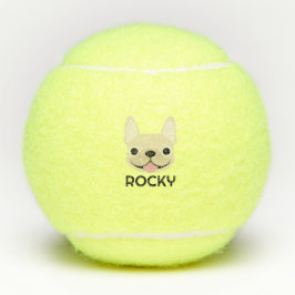 Personalisierte Französische Bulldogge Tennisbälle