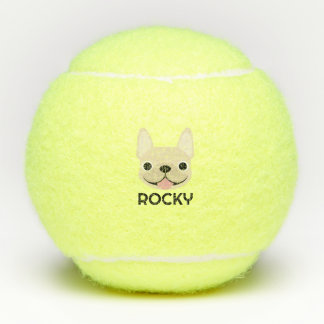 Personalisierte Französische Bulldogge Tennisbälle