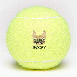 Personalisierte Französische Bulldogge Tennisbälle