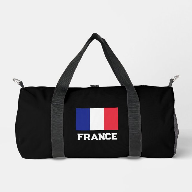 Personalisierte französische Flagge Duffle Bag (Vorderseite)