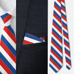Personalisierte französische Flagge Krawatte<br><div class="desc">Personalisierte Fahne Frankreichs.</div>