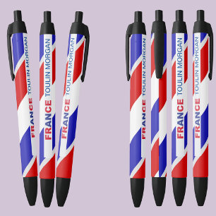 Personalisierte französische Flagge Kugelschreiber